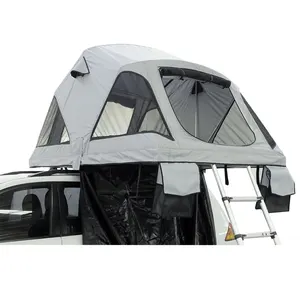रविवार Campers कार छत के ऊपर तम्बू कम प्रोफ़ाइल नई शैली आउटडोर डेरा डाले हुए निविड़ अंधकार अल्ट्रालाइट छत तम्बू