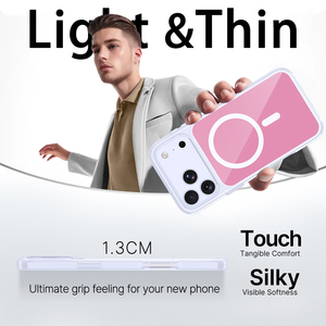 Nouvelle coque de téléphone magnétique anti-chute 2-en-1 en TPU et acrylique avec motif personnalisé 2026 pour <span class=keywords><strong>iPhone</strong></span> 18 17 16 15 Pro Max 17E - Product Image 5