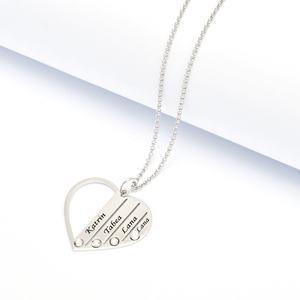 จี้แสดงความเป็นตัวตนของครอบครัวจี้แสดงความรักชื่อในเงิน925ผลิตจากโรงงานจีน - Product Image 2