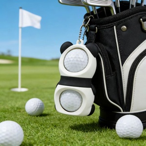 Accessoire <span class=keywords><strong>de</strong></span> golf, étui en silicone en forme <span class=keywords><strong>de</strong></span> panda, double rangement pour balles <span class=keywords><strong>de</strong></span> golf, porte-clés - Product Image 5