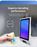 Caisse enregistreuse électronique tactile Android avec écran tactile CTP de 15,6 pouces, tout-en-un, avec lecteur de codes-barres