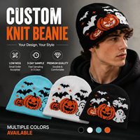 Topi Rajut Labu Halloween Khusus Hallows'Day, Nyaman, Personal, Menjaga Kehangatan, untuk Dewasa Unisex