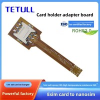 Adaptateur ESIM vers carte SIM avec conducteurs en bronze phosphoreux plaqués or, adaptateur ESIM vers NanoSIM FPC