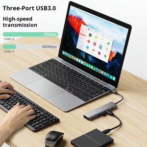 Chất lượng cao 5 trong 1 Type-C <span class=keywords><strong>HUB</strong></span> Multiport Dock trạm với 3 USB3.0 <span class=keywords><strong>USB</strong></span>-C dữ liệu PD sạc adapter 5 Cổng <span class=keywords><strong>USB</strong></span> C trung tâm - Product Image 4