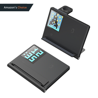 Nieuwe Aanwinst 5-in-1 Animatie Wekker PD3.0 15W 10W Opvouwbare Magnetische Multifunctionele Draadloze Oplader OTP voor Mobiele Telefoons