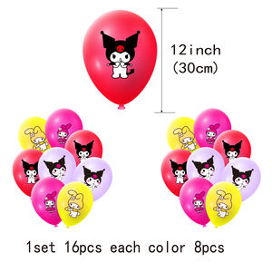 การตกแต่งพื้นหลังรูปการ์ตูน Kuromi ธงประดับบนเค้กสำหรับงานเลี้ยงวันเกิดสำหรับเด็กผู้หญิง - Product Image 4