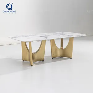 SS פלדה רגל חדר ריהוט custom מרכז עיצובים מודרני קפה מרכז שולחן