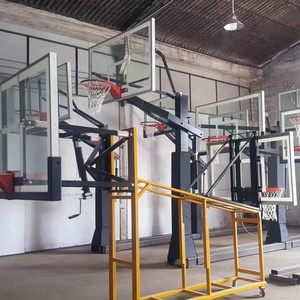 <span class=keywords><strong>Canestro</strong></span> da <span class=keywords><strong>Basket</strong></span> Regolabile in Altezza da Interrare con Palo e Illuminazione, Prodotto in Cina - Product Image 2