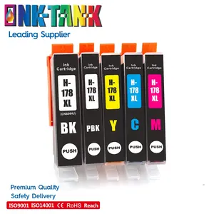 INK-TANK 178XL 178 XL Kompatible InkJet-Tinten patrone für HP178 für HP Photos mart B010 5510 6510 6520 Deskjet 3070A Drucker