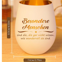 Verre en cristal soufflé à la main, sans couvercle, en forme d'œuf, à bord doré, motif dessin animé, cadeau pour la maison, directement de l'usine