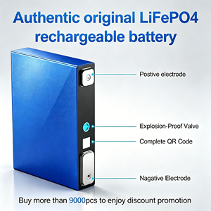 Batterie Gotion Grade-A LiFePO4 liquide 3.2V 52Ah 48V-72V avec bornes/tiges de tailles inégales, compatible conversion/assemblage en module, pack de batteries 2000 - Product Image 5