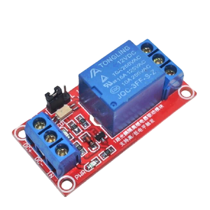 บอร์ดรีเลย์ 1 ช่อง 12V พร้อมออปโตคัปเปลอร์ รองรับทริกเกอร์ระดับสูงและต่ำ - Product Image 1