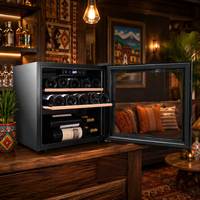 Réfrigérateur à vin de luxe certifié ETL CE, 42 L, capacité de 14 bouteilles, usage domestique