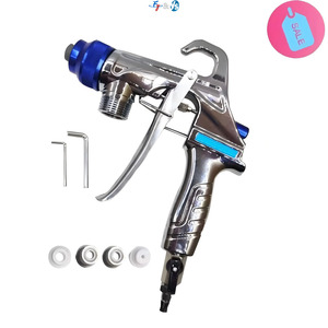 <span class=keywords><strong>Pistola</strong></span> de Pulverización de Pintura <span class=keywords><strong>para</strong></span> Piedra de <span class=keywords><strong>Granito</strong></span> de Alto Flujo, Diseño Ergonómico con Gancho, Pulverizador Manual <span class=keywords><strong>para</strong></span> Revestimiento de Textura en Paredes Exteriores - Product Image 2
