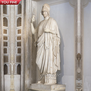 Tượng Điêu Khắc Nữ Thần Trí Tuệ <span class=keywords><strong>Minerva</strong></span> Tượng Đá Cẩm Thạch Athena - Product Image 1