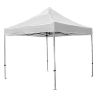 Tente pliante publicitaire personnalisée MEET JOY 10x20 en aluminium pour événements, avec toit, pour salons professionnels