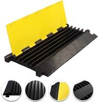 Ralentisseur certifié CE RoHS, 2 canaux, PVC, caoutchouc, plastique, rampe pour câbles, 1-5 mph, événements en plein air, couverture de câbles de scène