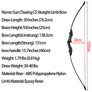 Nuovo Piaoyu nero 30-40 libbre arco ricurvo all'aperto a prezzi accessibili sport di lusso professionale tiro con l'arco attrezzatura fionda - Product Image 2