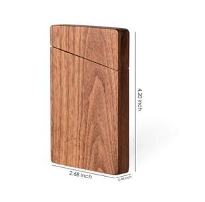 Portador de la tarjeta con cierre magnético con titular de la tarjeta de negocios madera Tarjeta de negocio de madera - Product Image 2