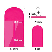 Sac de rangement pour extensions de cheveux avec cintre, support de rangement portable pour perruques, étui de transport pour postiches, pour ranger les cheveux humains