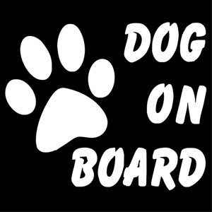 <strong>DOG</strong> <strong>ON</strong> <strong>BOARD</strong> Footprint Safety Sign <strong>Car</strong> Warning Decal Window Vinyl <strong>Stickers</strong> Gift Die Cut Decals Latop window Glass Gift Bumper - Product Image 5