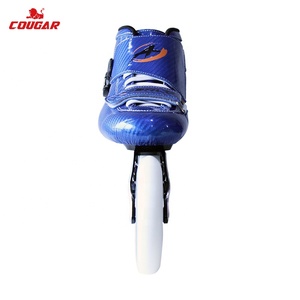 Campeonato de alta calidad110mm <span class=keywords><strong>PU</strong></span> rueda azul patinaje patines de velocidad en línea - Product Image 2