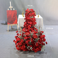 Fleurs artificielles en plastique - Légères et réalistes, pour décorations de mariage et d'anniversaire, arrangements de table en cascade, guirlandes suspendues