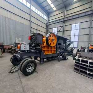 Concasseur de roche portable à moteur diesel PE250x400, concasseur à mâchoires mobile, pas besoin d'électricité pour les sites miniers isolés - Product Image 4
