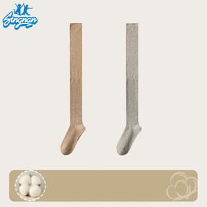Diz üzerinde kadın kazık uzun çorap bahar ve yaz gri kaymaz sıska JK çorap kadın uzun çizmeler kazık uyluk çorap - Product Image 6