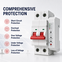 Interruptor Diferencial de Corriente Residual 6A-40A 230V 50Hz IP20 6kA 10mA 30mA Tipo AC Curva A B C Riel DIN