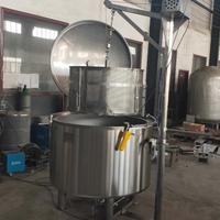 Cuisson du réservoir de mélange de la bouilloire chemisée avec le panier vertical de levage mobile automatique