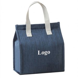 Custom Logo Printed Aluminum Foil Reusable Portable <b>Insulated</b> <b>Lunch</b> Bag & Bento <b>Box</b> Tote Bag for Household Use Women & Men - Product Image 1