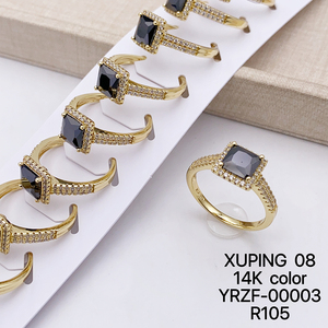 Joyería XUPING al por Mayor, Anillo de Compromiso y Boda para <span class=keywords><strong>Mujer</strong></span>, Chapado <span class=keywords><strong>en</strong></span> <span class=keywords><strong>Oro</strong></span> de 14K, con Piedras de Colores, Estilo Moderno, Color Rosa - Product Image 5