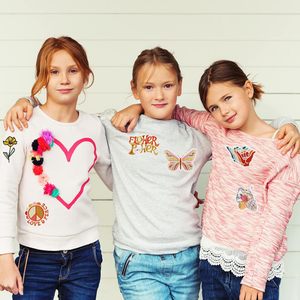 Toptan işlemeli yamalar yaz küçük gökkuşağı güneş demir nakış yamalar için Tshirt şapka elbise Diy - Product Image 5