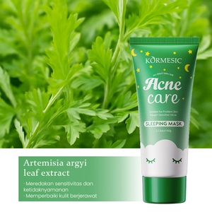 Masque facial de nuit KORMESIC certifié Bpom, 60g, soin anti-acné, effet éclaircissant et illuminateur, pour peaux sensibles. - Product Image 3
