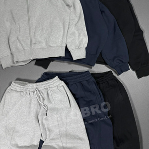 Tute Sportive Personalizzate di Alta Qualità <span class=keywords><strong>con</strong></span> Zip e Stampa Grafica, Set <span class=keywords><strong>con</strong></span> Felpa e Pantaloni Larghi Oversize - Product Image 4