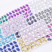 Pierres en cristal K9 de haute qualité, strass en verre colorés en forme de tête de hache, à coudre à la main, pour vêtements, robes, tenues de mariage et projets DIY