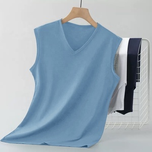 <span class=keywords><strong>T</strong></span>-shirts sans manches pour hommes avec design <span class=keywords><strong>T</strong></span>-shirts à <span class=keywords><strong>col</strong></span> en <span class=keywords><strong>V</strong></span> pour hommes - Product Image 3