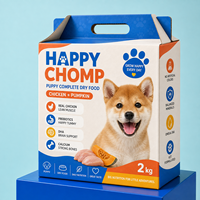 Boîtes de transport pour animaux de compagnie personnalisées en carton ondulé, écologiques, rectangulaires, pour emporter, emballage cadeau