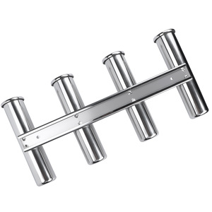 Soporte de Pared para Cañas de Pescar de Acero Inoxidable, 4 Tubos, 16.5 Pulgadas, para Uso en Barcos, Resistente a la Corrosión - Product Image 3