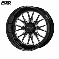 Roues de camion personnalisées 22x12 24x14 26x16 chromées polies tout-terrain forgées pour GMC Chevy Ford F150 F250 F350
