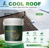 Revêtement de toiture en spray élastomère réfléchissant, peinture anti-corrosion, isolation thermique, revêtement thermique imperméable pour toiture métallique, liquide