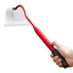 9cm Multi-purpose Red <b>Iron</b> Tip Steel Handle Easy Hand for Backyard Weeding and Soil Loosening - Product Image 1