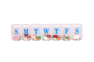 Day Pill Organizer <b>7</b> Grid Strip Divided Storage Cases Easy Daily Organization for Home Medicine and Small Items Custom Logo - Product Image 3