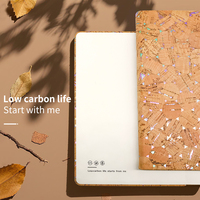Carnet A5 personnalisable en liège écologique avec boucle magnétique, reliure piquée, fonction calendrier, option logo, idéal pour un cadeau