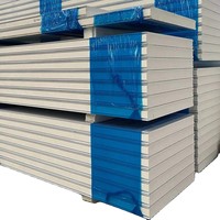 Panneau sandwich en polyuréthane PUR/PIR/PU et EPS, ignifuge, écologique, isolant thermique, 200 mm, pour murs et toitures extérieurs modernes, vente en gros
