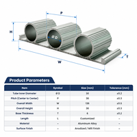 Profils d'extrusion en aluminium sur mesure, série industrielle, traitement de surface anodisé, profil en aluminium pour équipement de cadre
