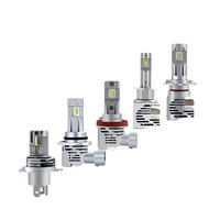 Phares LED M3 pour voiture H4 à branchement direct, faisceau combiné haut/bas, 12V 6000K, haute puissance 24W 3500LM, amélioration de véhicule H7