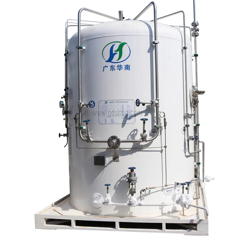 3m3- 5m3 Stainless steel micro cryogenic bulk tank cryogenic liquid pressure vessel for gas filling