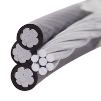 Cable de Servicio Aéreo Trenzado de Aluminio, Dúplex, Tríplex, Cuádruplex, XLPE 600V # 8 # 6 # 4 # 2 # 1/0 # 2.0 # 3/0 # 4/0 AWG
